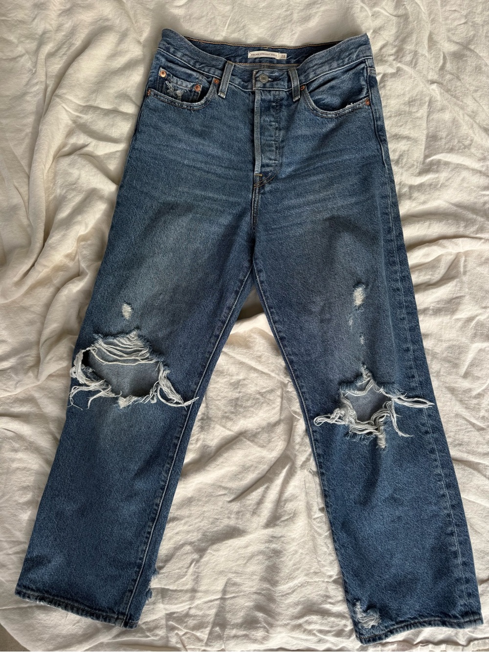 Women’s Levi’s Ribcage Ankle Straight Jeans Size 28